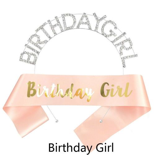 Bandeau Pour Filles, Accessoires De Cheveux, Couronne, Ceinture, Fournitures D'anniversaire, 30/40/50/60e