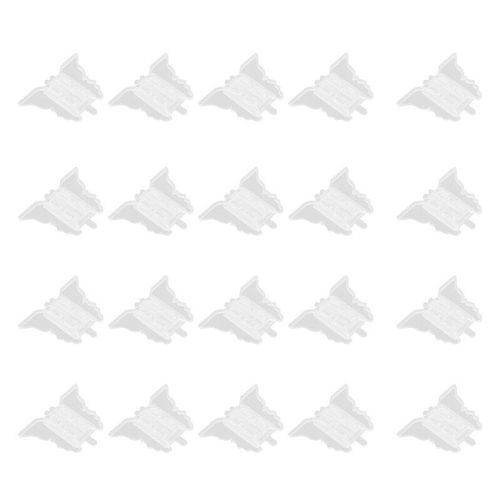 Serrure De Porte Coulissante Pour Enfant, 20 Pièces, Sécurité Pour Fenêtre, Patio, Sans Outils De Perçage, Style Papillon Clair