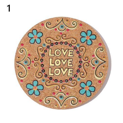 Dessous De Verre En Liège Antidérapant, Tapis De Tasse En Bois, Dessous De Verre Anti-Chaleur, Dessous De Verre À Thé, Décoration De Table