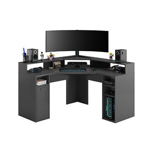 Bureau Gamer 138,7x138,7x90,3 Cm Anthracite