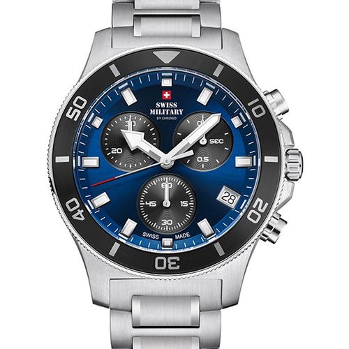 Mens Watch Swiss Military By Chrono Sm34067.11, Quartz, 42mm, 10atm