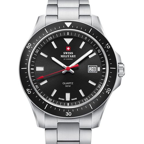 Mens Watch Swiss Military By Chrono Sm34082.01, Quartz, 42mm, 5atm