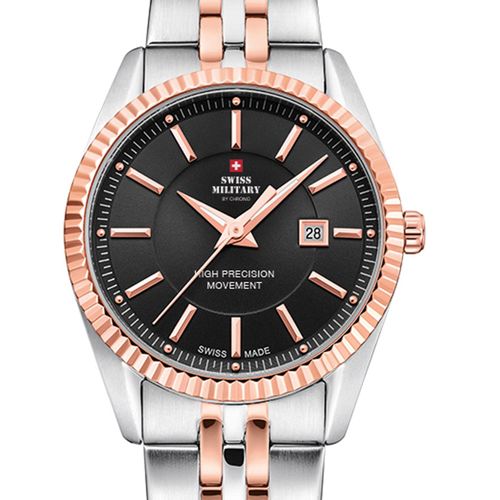 Ladies Watch Swiss Military By Chrono Sm34066.06, Quartz, 30mm, 5atm