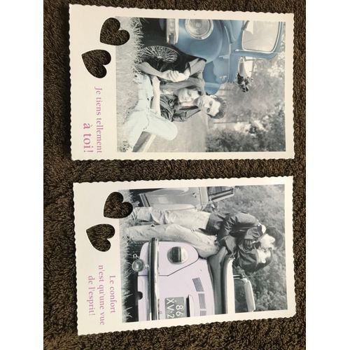 Starprint - Lot 5 - 2 Cartes Postales Non Utilisées - Je Tiens Tellement À Toi - Le Confort N Est Qu Une Vue De L Esprit