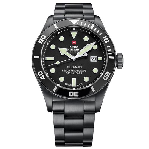 Mens Watch Swiss Military By Chrono Sma34075.04, Automatic, 44mm, 50atm