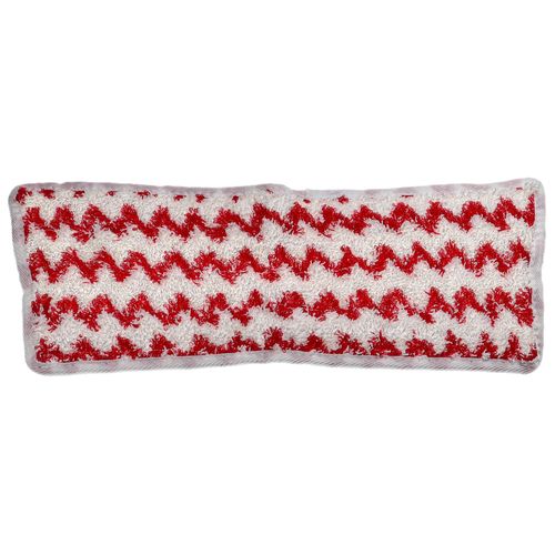 vhbw Housse de rechange remplacement pour Vileda 161717 pour nettoyeur à vapeur, balai vapeur - microfibre, blanc / rouge