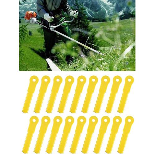 30pcs Garden Grass Trimmer Plastic Blade Nylon Replacement Blade Trimmer for Push-N-Load 3 Pivo​​Trim Trimmer Head Parts To H0L5