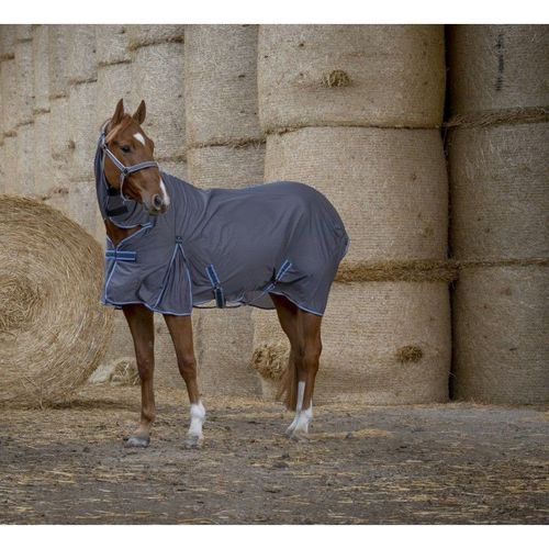 Chemise Equithème Cool Dry Combo - Couleur : Gris, Taille : 6'0''/183 Cm Pour Cheval