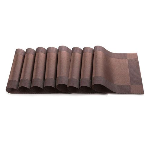 Set De Table En Pvc, 8 Pièces, Antidérapant, Plaque Isolante, Tampons De Bol, Dessous De Verre, Nappe, Tapis De Bol, Décoration De Maison