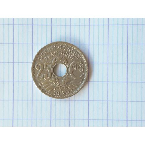 25 Centimes Lindauer Maillechort 1920 . 4.G