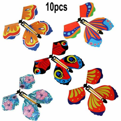 Petits Tours De Papillon Volant 10 Pièces, Jouets De Blague Pour Enfants, Carte De V¿Ux, Surprise De Festival