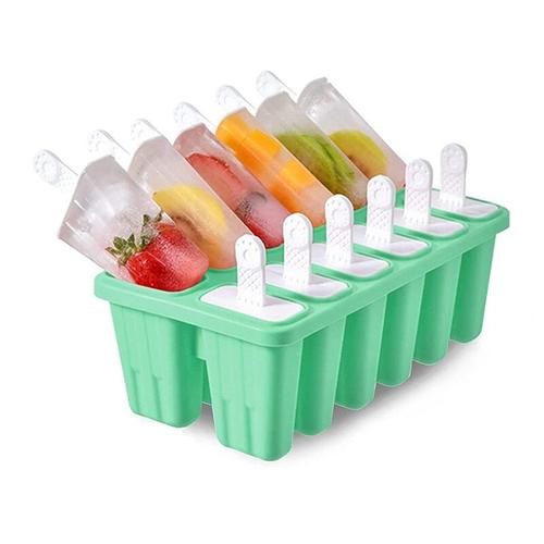 Moules À Popsicle Réutilisables En Silicone, Ljl-12 Cavités, Pour Enfants, Machine À Glace À Dégagement Facile