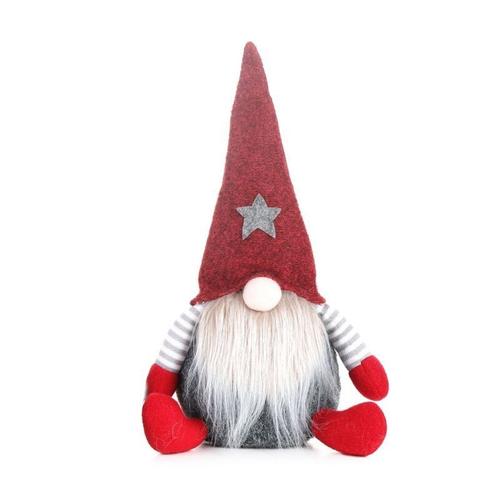 Poupée En Peluche Suédoise De Noël Faite À La Main, Gnome De Père Noël Assis, Ornements De Fête De Noël, Décor De Maison, Jouet Pour Enfants, Cadeau