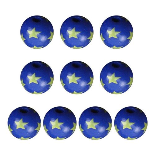 Perles De Noël En Bois, 10 Pièces, Pour La Fabrication De Guirlande, Bijoux, Bracelet, Décoration De Maison