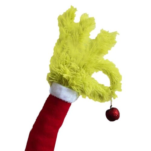 Décorations De Bras D'elfe De Noël En Fourrure, Joli Support D'ornement De Bras De Poupée De Voleur Vert Pour Arbre De Noël, Décoration De Fête À Domicile