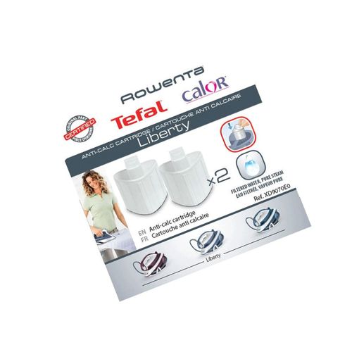 Cartouches anti-calcaire (lot de 2) Centrale vapeur (XD9070E0 ROWENTA CALOR)