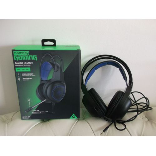 Casque Gaming Ps4 / Xbox One - Casque Filaire + Microphone - Homday