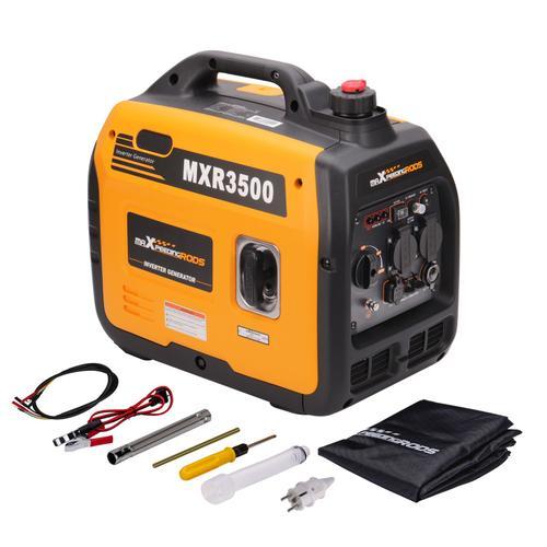 Groupe électrogène 3300W inverter à essence générateur silencieux léger 4 temps avec prises USB et 230V secours pour les caravanes de garage camping maXpeedingrods