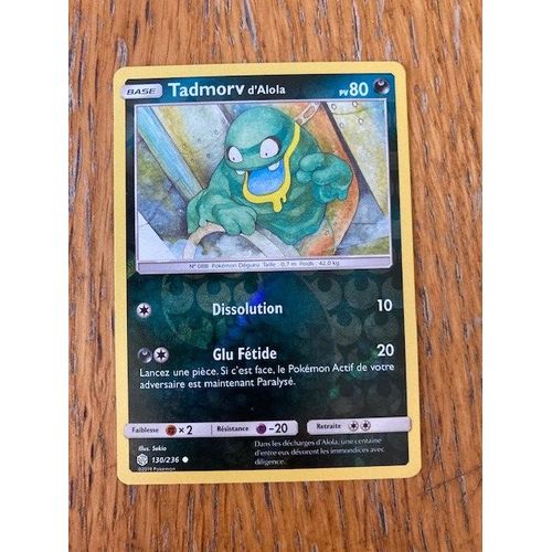 (1704) Tadmorv D'alola 130/236 Pokemon