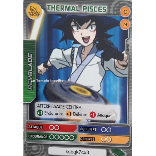 Carte Beyblade Serie 1 - Thermal Pisces C#74