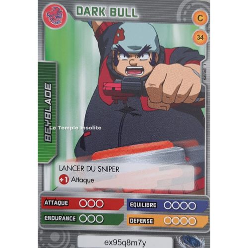 Carte Beyblade Serie 1 - Dark Bull C#34