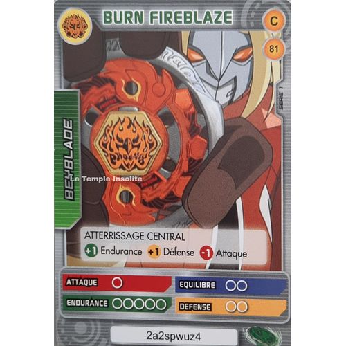 Carte Beyblade Serie 1 - Burn Fireblaze C#81
