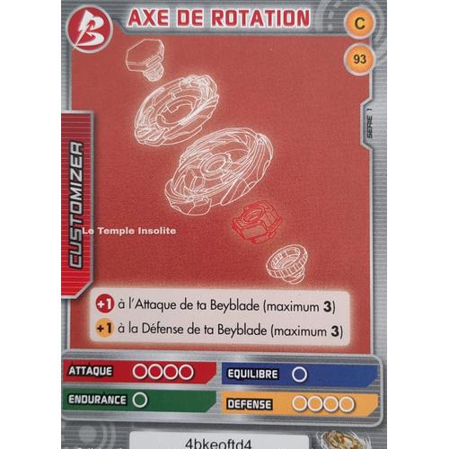 Carte Beyblade Serie 1 - Axe De Rotation C#93