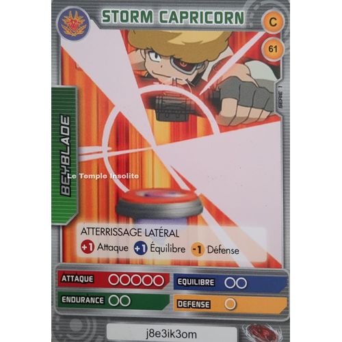 Carte Beyblade Serie 1 - Storm Capricorn C#61