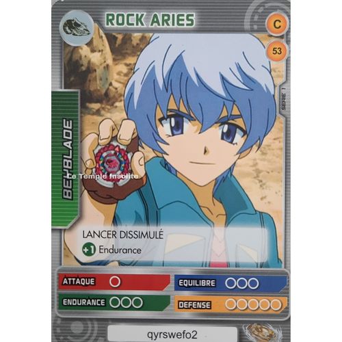 Carte Beyblade Serie 1 - Rock Aries C#53