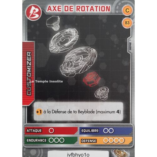 Carte Beyblade Serie 1 - Axe De Rotation C#83
