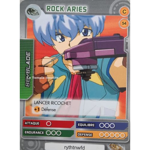 Carte Beyblade Serie 1 - Rock Aries C#54