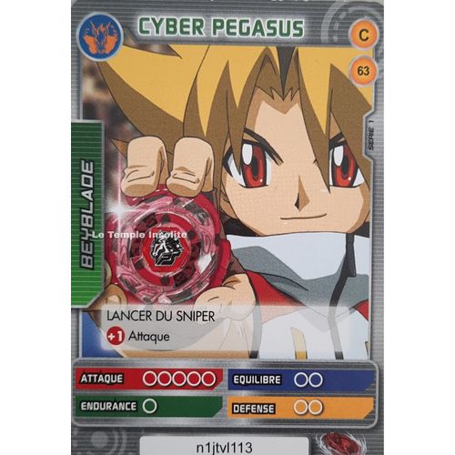 Carte Beyblade Serie 1 - Cyber Pegasus #63