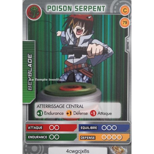 Carte Beyblade Serie 1 - Poison Serpent #79