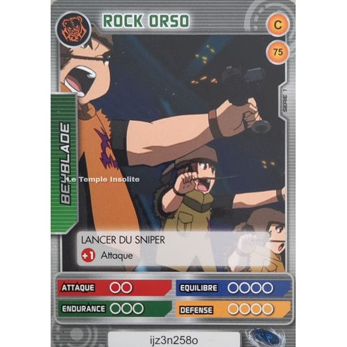 Carte Beyblade Serie 1 - Rock Orso #75