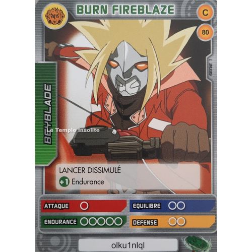 Carte Beyblade Serie 1 - Burn Fireblaze #80