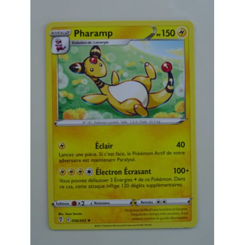 Carte Pokemon Pharamp 150 Pv 056/203 Épée Et Bouclier 7 - Evolution Céleste