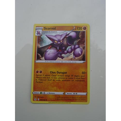 Carte Pokemon Scorvol 120 Pv 096/196 Épée Et Bouclier - Origine Perdue