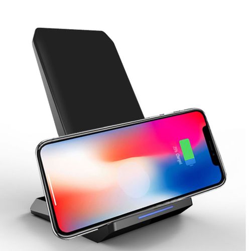 Support Smartphone Avec Chargeur À Induction - 15w Max - Sans Fil - Avec Indicateur De Charge - Câble Micro Usb Inclus