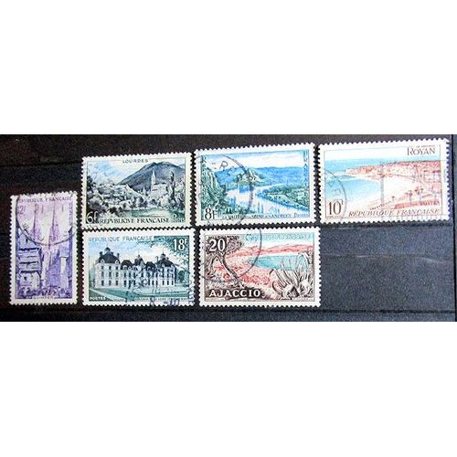 1954. Série Complète F976 À 981: Série Touristique