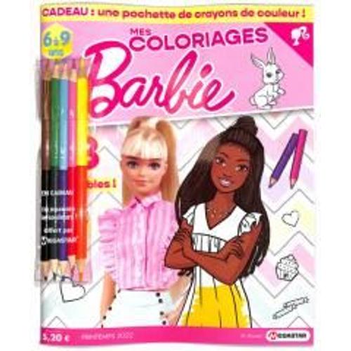 Mes Coloriages Barbie 6 Avec Ses 5 Crayons Doubles