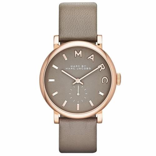 Marc Jacobs Mbm1266 Baker Montre Femme Cuir Gris