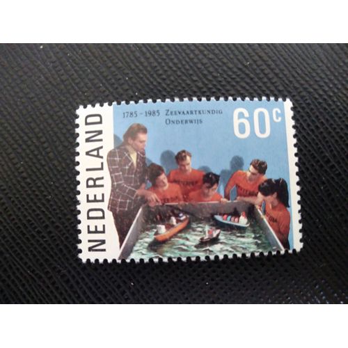 Timbre Pays Bas Yt 1247 Bicentenaire Du Collège Nautique D'amsterdam 1985 ( 050906 )