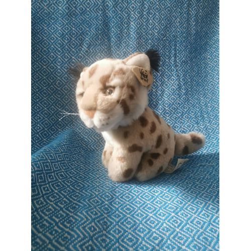 Doudou Peluche Lynx Assis Billes Wwf Anna Club Plush