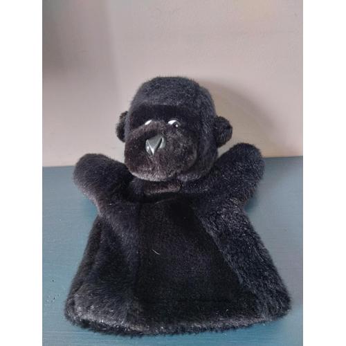 P6/Doudou Marionnette Gorille Noir