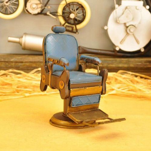 Ferme Créative En Fer Forgé De Style Américain, Modèle De Chaise De Salon De Coiffure, Bureau, Artisanat De Table, Ornements À Collectionner
