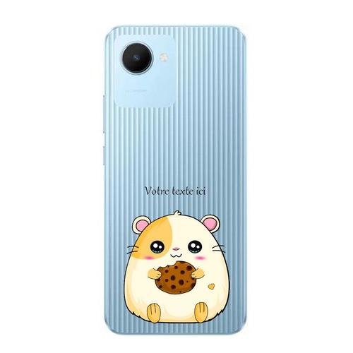 Coque Realme C30 Et Narzo 50i Prime Hamster Kawaii Avec Votre Texte