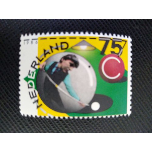 Timbre Pays Bas Yt 1274 Timbres Sportifs - Billard 1986 ( 050906 )
