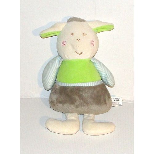 Doudou Mouton Fashy Little Star - Peluche Mouton Grelot 25 Cm