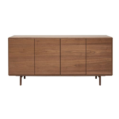 Buffet Vintage 4 Portes En Bois Foncé L160 Cm Suva