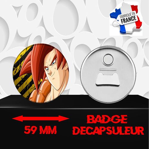 Magnet Décoratif Décapsuleur Aimanté 59 Mm Manga Dragon Ball Z Dbz 164